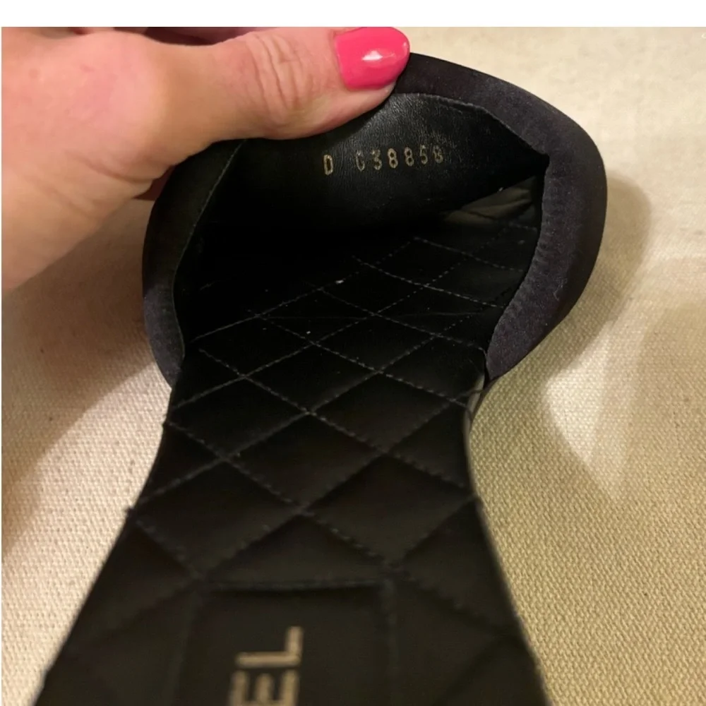 Chanel black sandals 8-9.5 - Picture 8 of 9